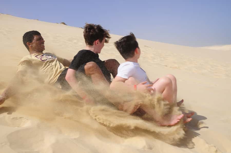 From Boa Vista: Sandboarding Adrenaline down the big Dunes - Getting your first ride on the sand