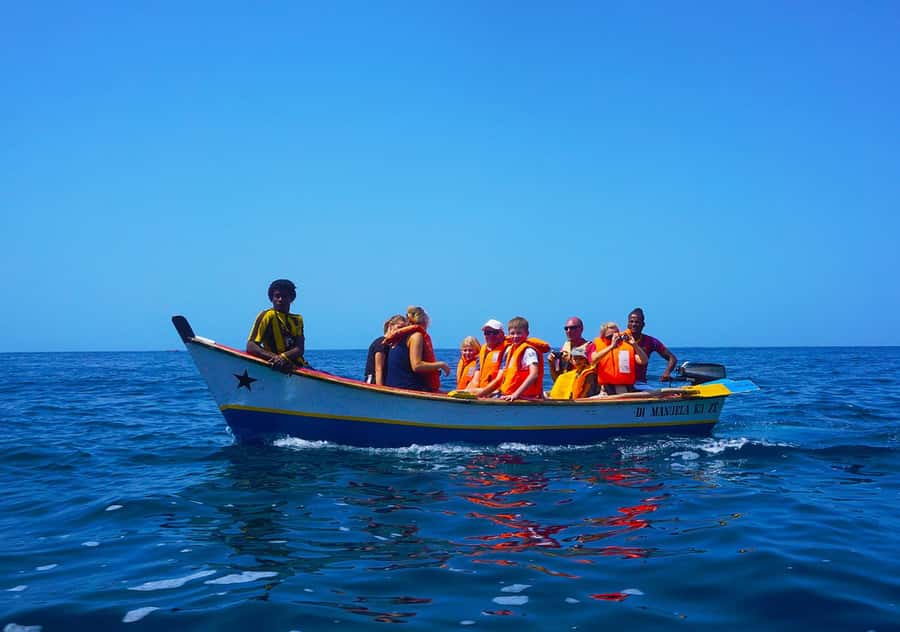 From Praia: Boat Trip, Snorkeling, Cave & BBQ on the Beach - Pilon de Achada Leite and its small crabs