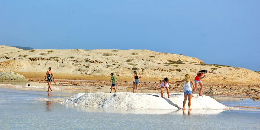 From Sal Island: Blu eye, Salt lake, Lemon Sharks & Palmeira - Buracona’s Blue Eye and natural pools