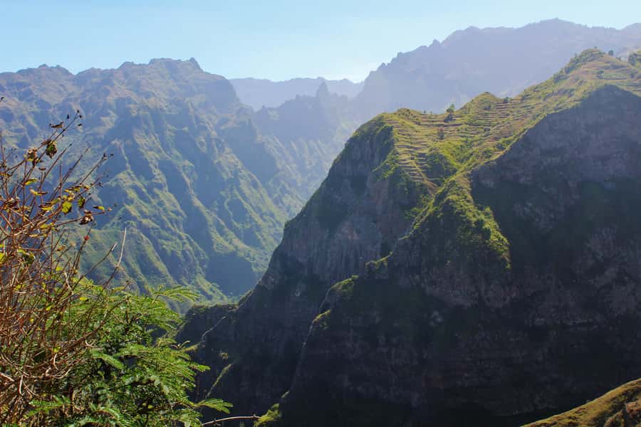 Hike from the Cova Volcano Crater to Ribeira Paúl - Starting high inside Cova’s extinct volcano