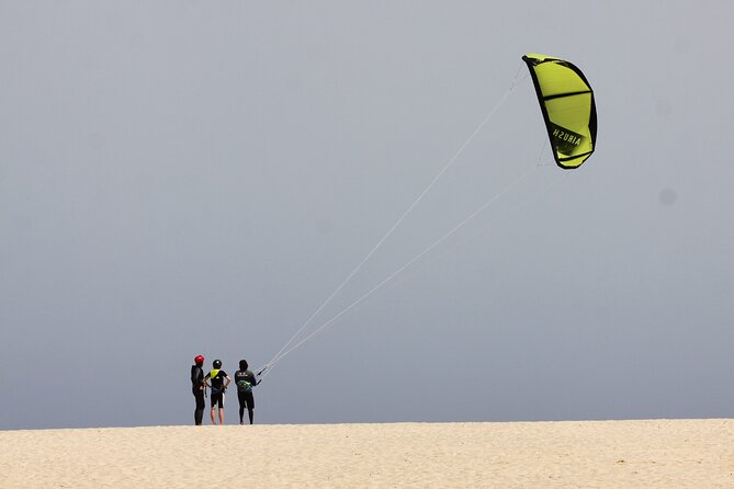 Kitesurf Lessons in Cape Verde - The Small Kite Makes the First Steps Less Intimidating
