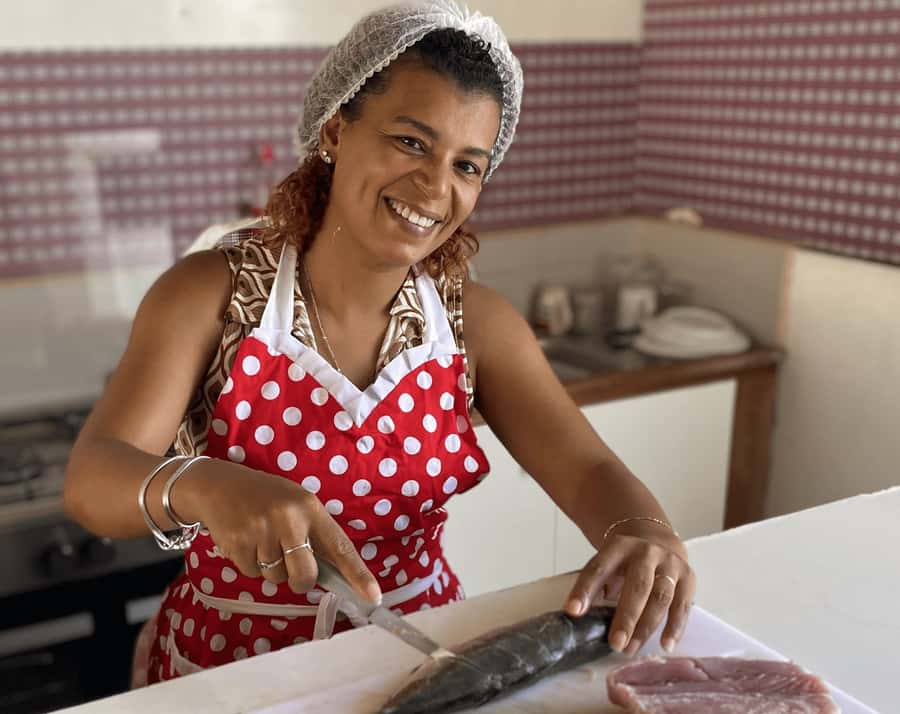 Mindelo: creol cooking with Catia - Choosing ingredients at Mindelo’s markets