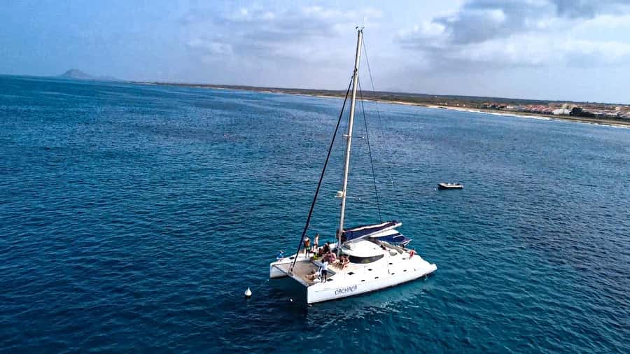 Sal, Cape Verde: Half day on Cuba Libre sailing yacht - Sailing before swimming