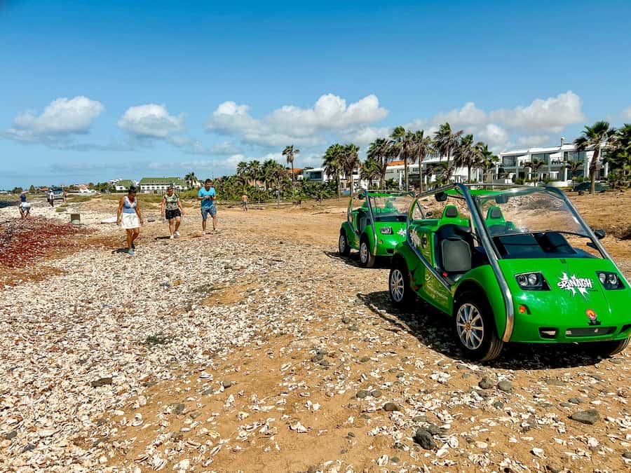 Sal Island: Two Hours Self-Drive Tour around Santa Maria - Santa Maria Beach and the first coastal views