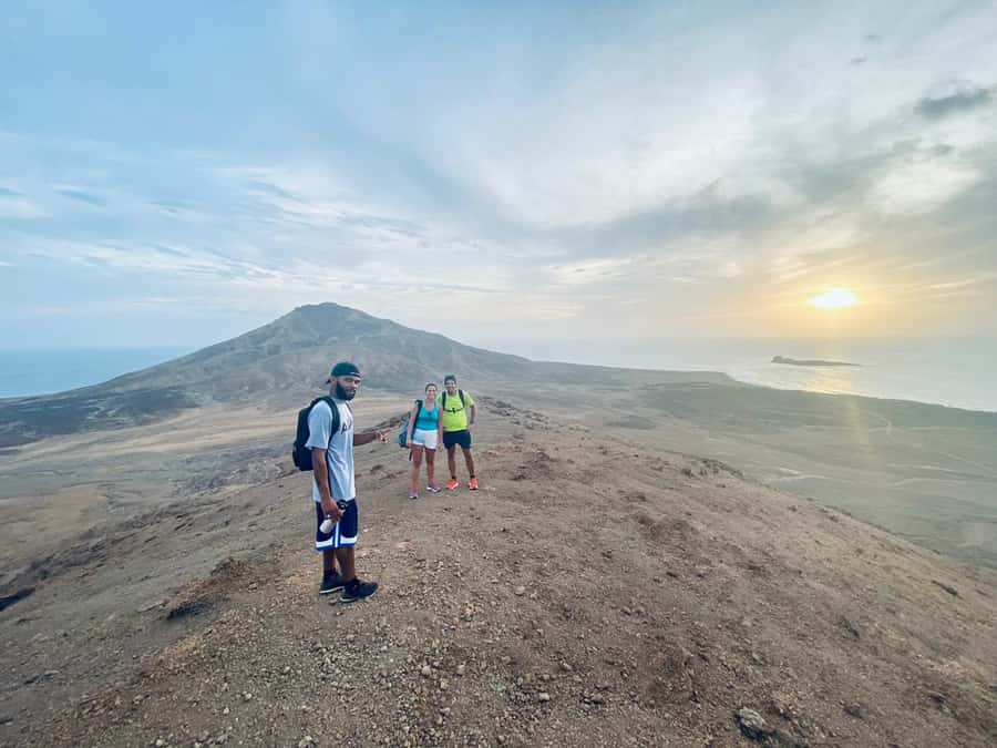 Santa Maria: Guided Coastal Hike & Monte Leão Sunset - Following the coast toward Calheta Funda