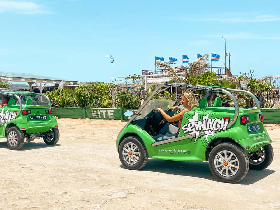 Santa Maria Half Day or Full Day Car Rental, Pedra de Lume - Setting off from Santa Maria in a small electric car