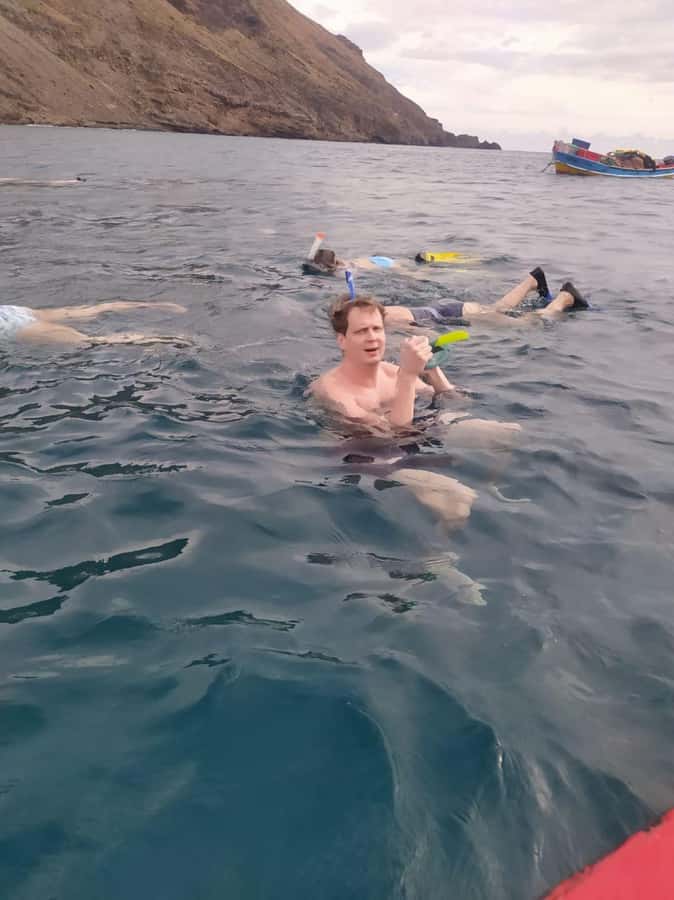 Snorkeling with Turtles - Leaving Mindelo for the coast