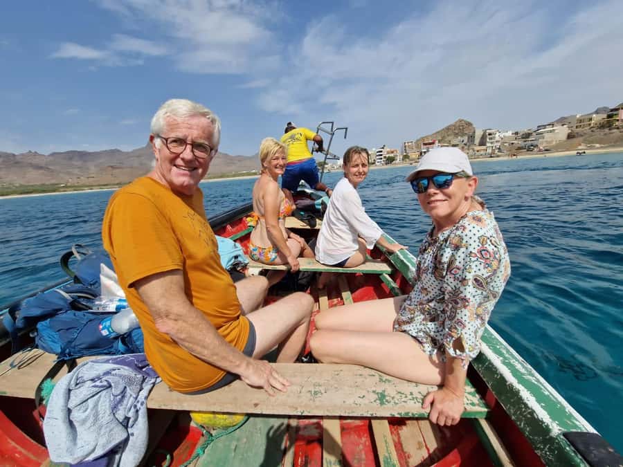 Snorkeling with Turtles - Swimming with turtles in clear Atlantic water